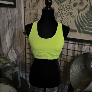 EUC Neon Yellow Racerback Sports Bra Size L